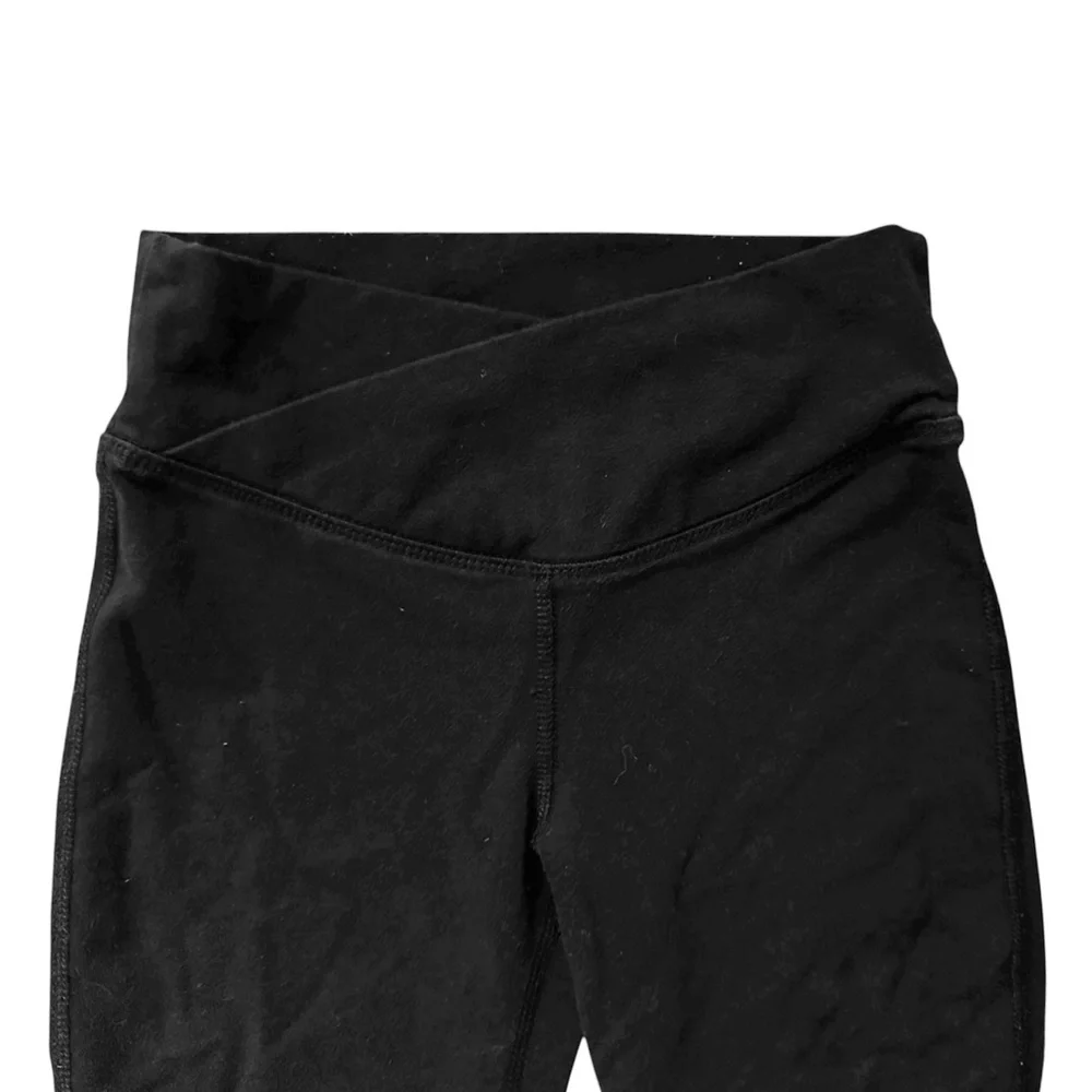 Old Navy | Black Cross Front Flare Legging Pants, Girl’s Size Small